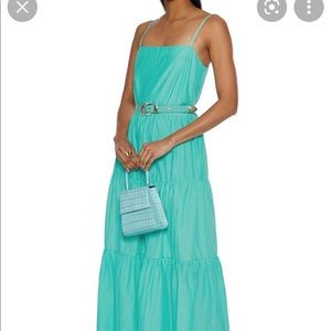 NICHOLAS Kerala tiered belted maxi dress
